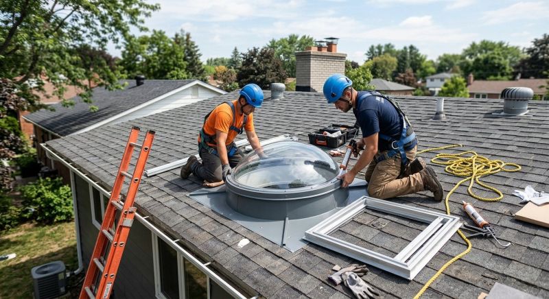 Dome Skylight Installation in Renton, WA