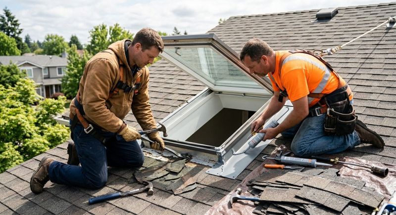 Skylight Leak Repair in Gig Harbor, WA
